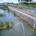 Puente de protección de malla de gaviones para muro de contención